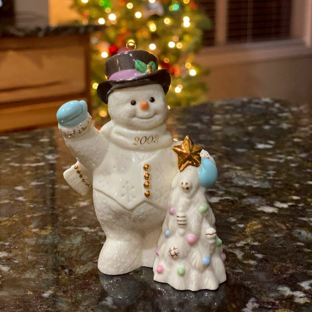 2002 Lenox Snowman Ornament